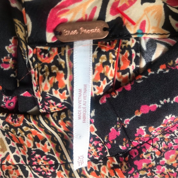 Free People Floral Bell Sleeve Stevie Dress in Black combo - Picture 14 of 15